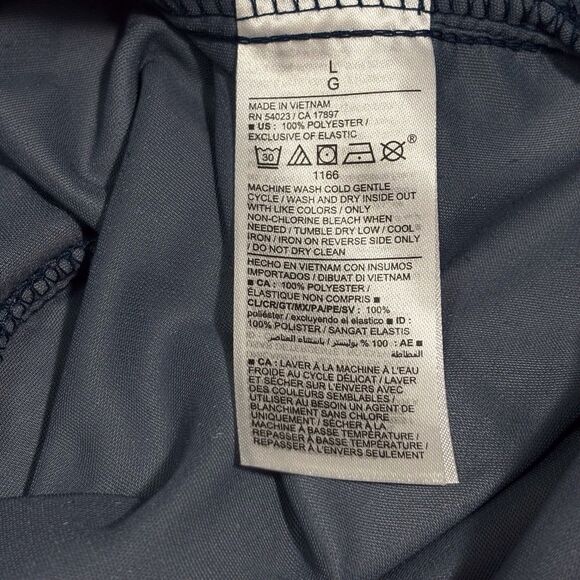 Old Navy Velvet Slip Maxi Dress Womens Large Obscure Night Blue Spaghetti Straps - Picture 10 of 11